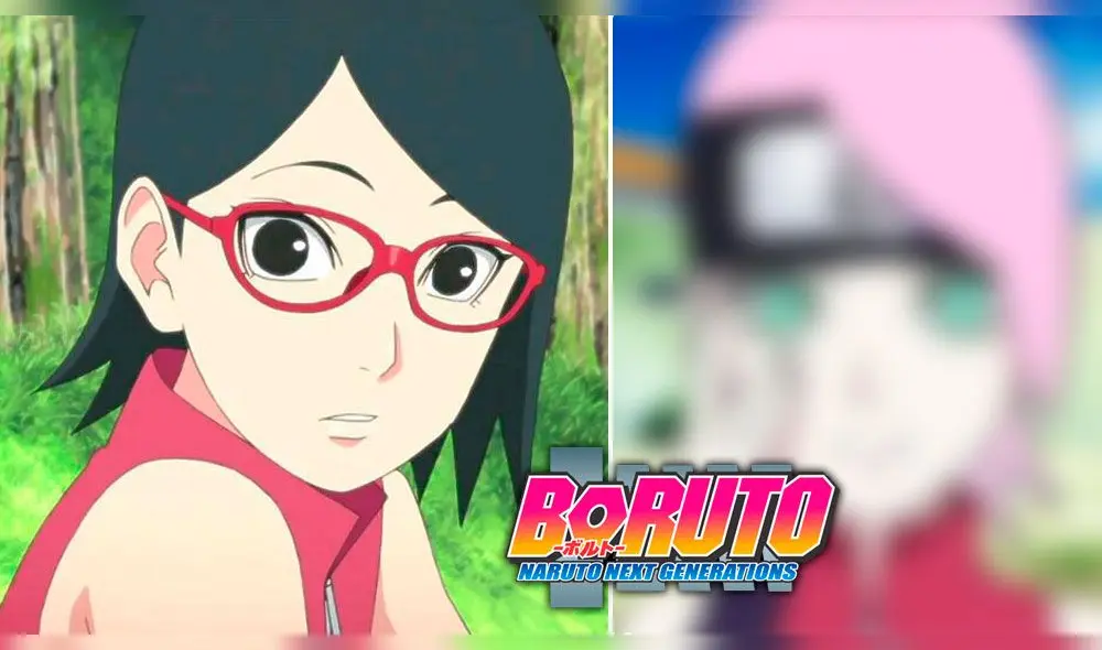 Sarada luce como Sakura. Créditos: Composición