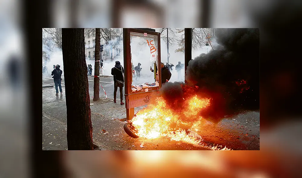 Furor. Comercios afectados por el descontrol y la violencia. Crédito: EFE