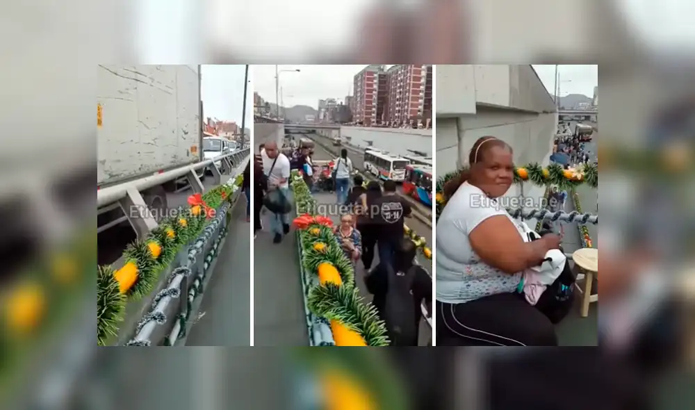 Facebook viral: venezolanos decoran transitado puente de Lima con arreglos navideños Facebook viral: venezolanos decoran transitado puente de Lima con arreglos navideños