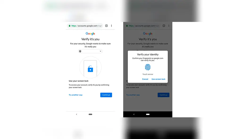 Ahora será posible iniciar sesión en páginas web de Chrome usando huella dactilar.