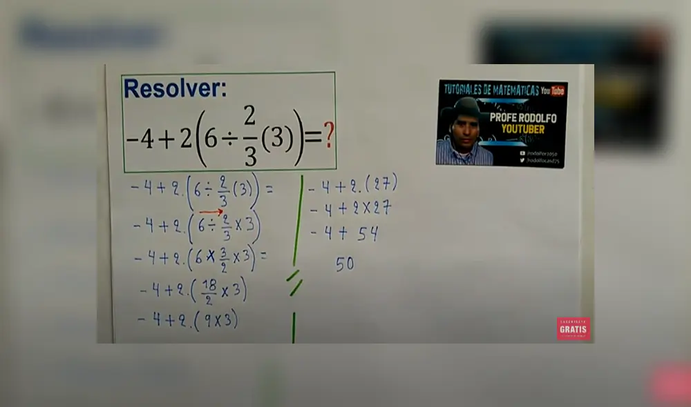 Desliza para saber el resultado del reto matemático que causa furor en Facebook. Foto: Captura. Desliza para saber el resultado del reto matemático que causa furor en Facebook. Foto: Captura.