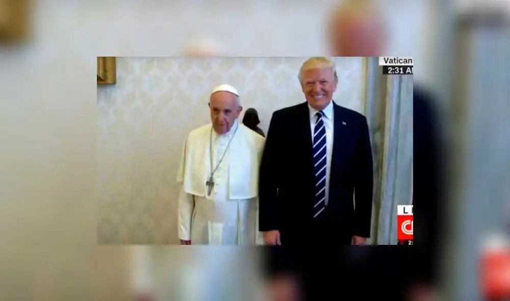 Risas en YouTube por supuesto intento de Trump por 'acercarse' al papa Francisco