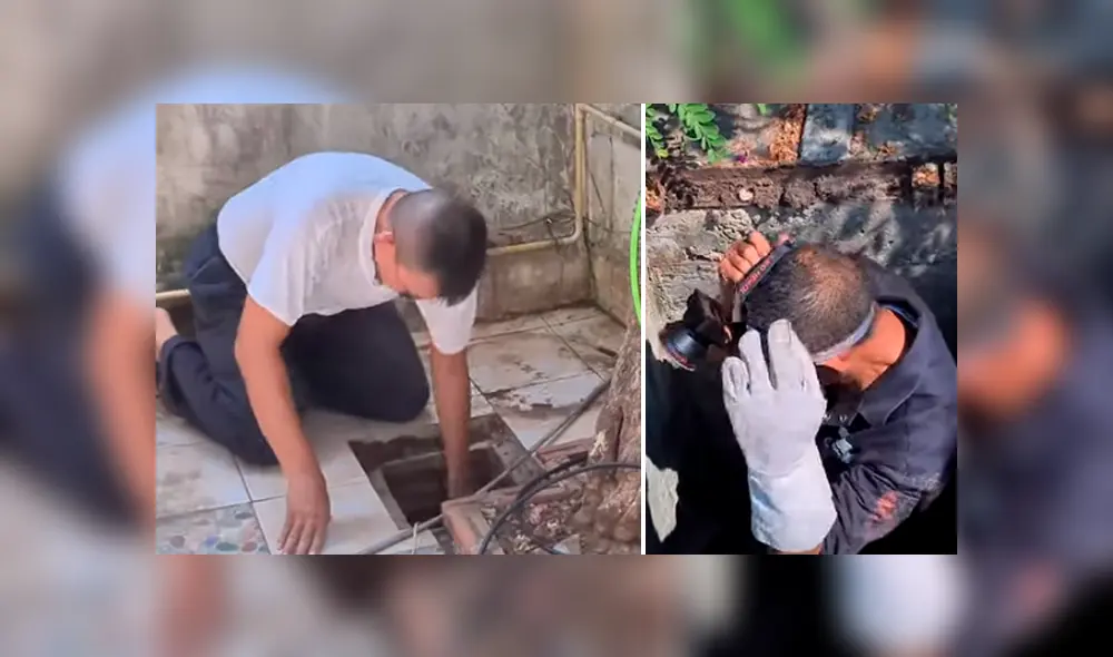 Desliza hacia la izquierda para ver el conmovedor rescate de un perro. Imágenes de YouTube.