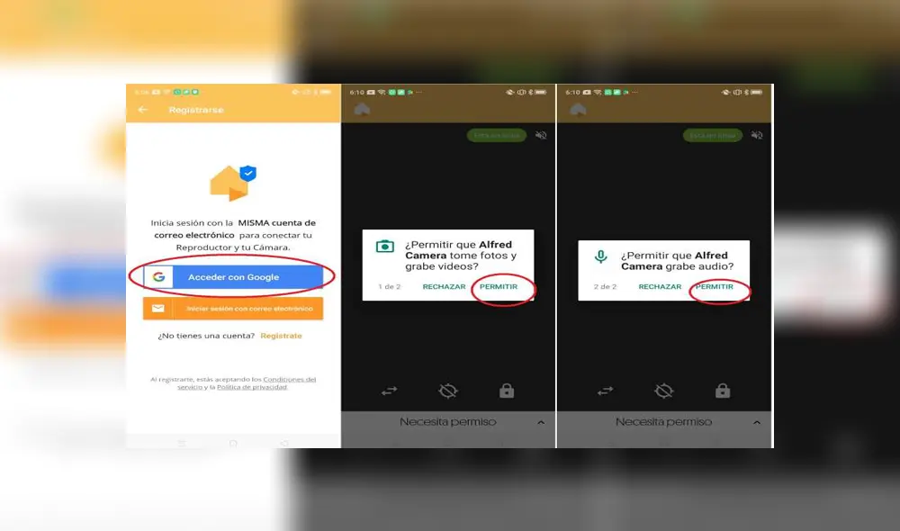 Desliza para saber cómo configurar la aplicación. Foto: Paréntesis.