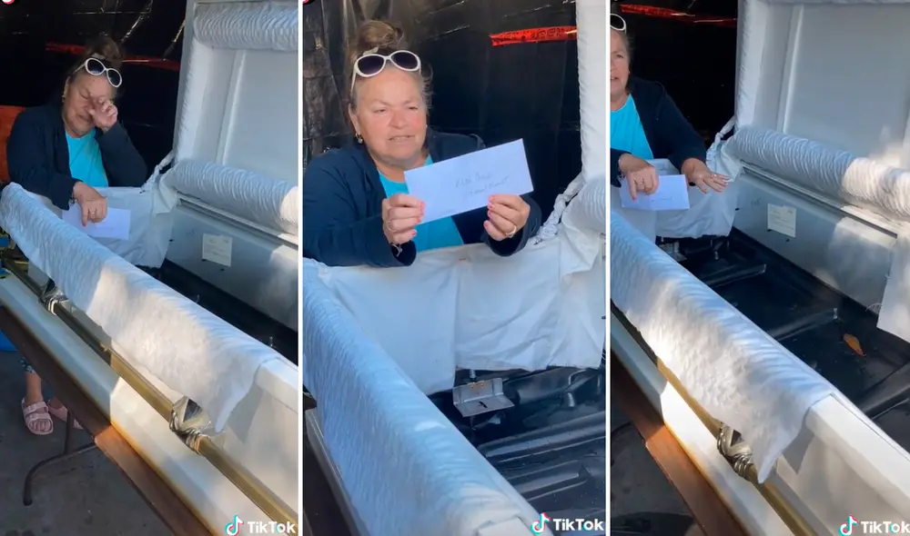 La mujer nunca imaginó que pedir un producto por internet le llegaría con semejante sorpresa.  Foto: composición LR/captura de TikTok/@Brookewozniak463