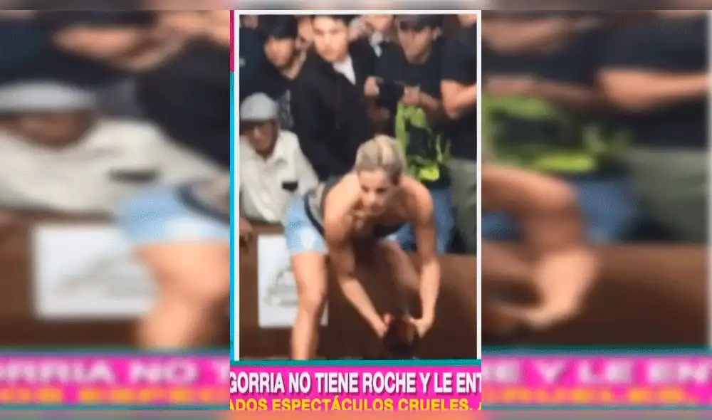 Alejandra Baigorria genera polémica por ser participe de pelea de gallos