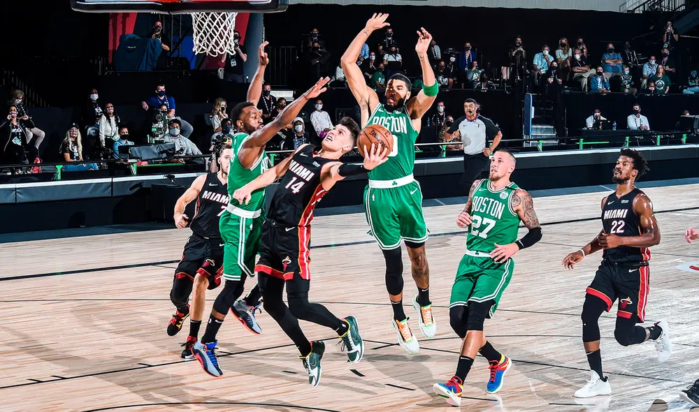 Miami Heat derrotó a Boston Celtics y se puso 3-1 en la serie de los Playoffs de la NBA. Foto: Twitter NBA