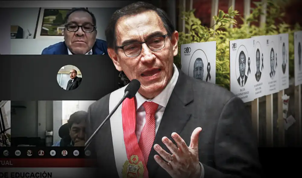 Martín Vizcrra se presentará de forma presencial al Congreso, pero mayoría de parlamentarios participarán de forma virtual. Composición: Fabrizio Oviedo/La República.