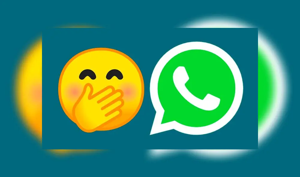 El emoji de la ‘carita sonriente tapándose la boca’ denota conmoción, sorpresa o que te has dado cuenta de algo de repente.