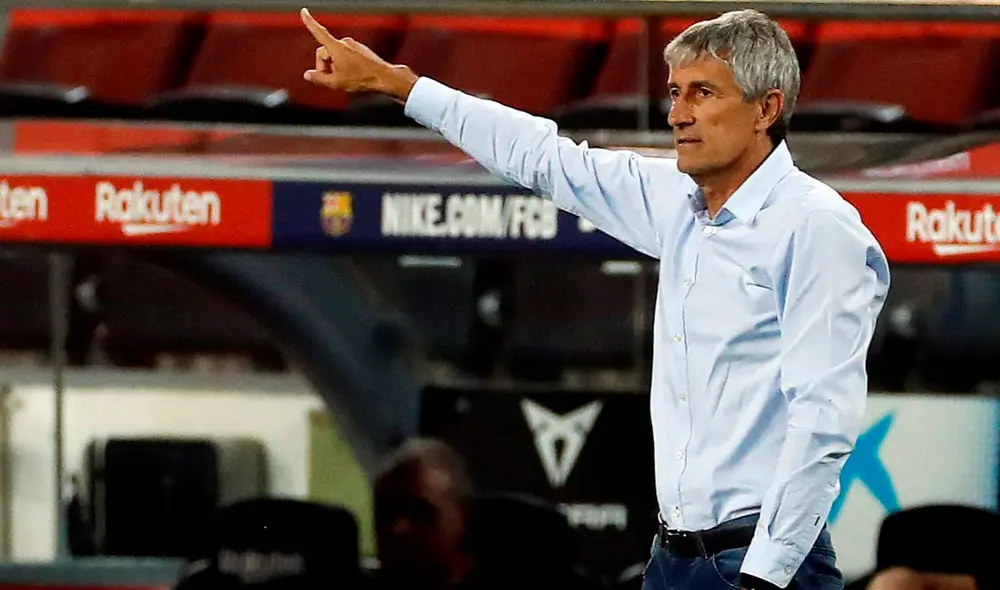 Quique Setién fue nombrado como entrenador del FC Barcelona tras la destitución de Valverde. Foto: EFE Quique Setién fue nombrado como entrenador del FC Barcelona tras la destitución de Valverde. Foto: EFE