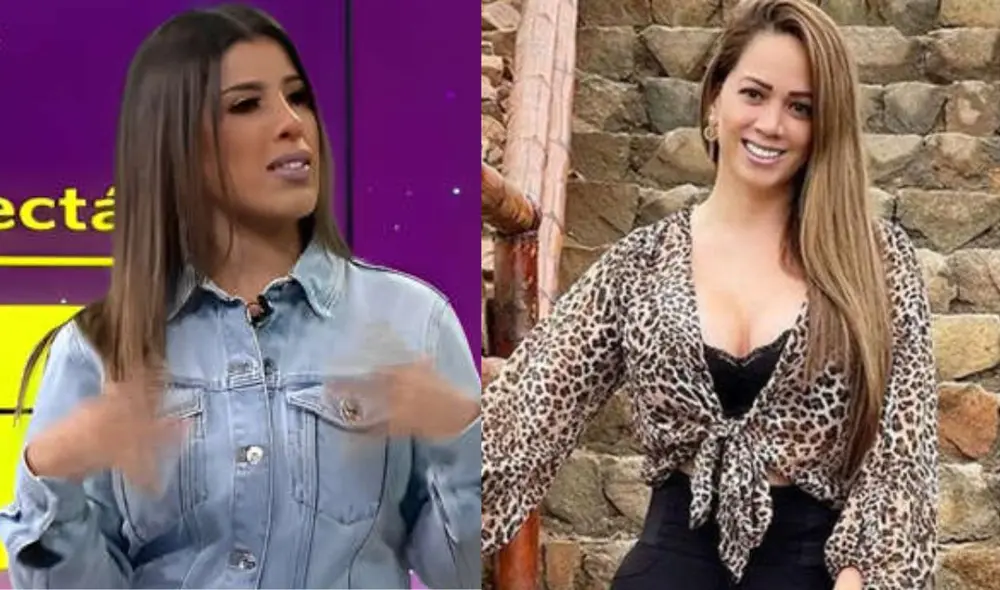Yahaira Plasencia pasó un momento bastante incómodo en su debut como presentadora en "Más espectáculos". Foto: Composición La República/Captura América TV/Melissa Klug/Instagram