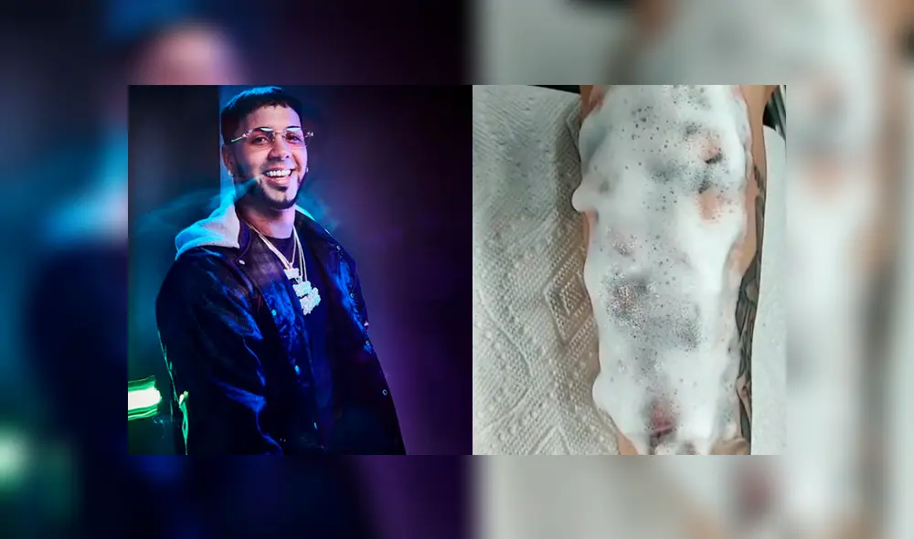 El video viral de Facebook muestra el tatuaje que se hizo una joven alusivo al cantante reggaetonero Anuel AA.