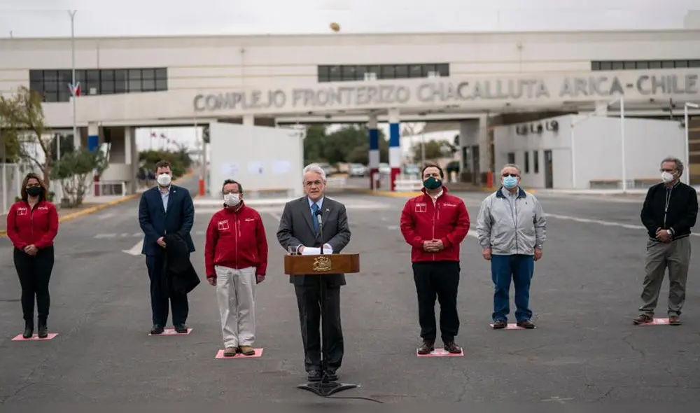 Discurso de Sebastian Piñera en la frontera con Perú llama la atención de los tacneños. Foto: Difusión Discurso de Sebastian Piñera en la frontera con Perú llama la atención de los tacneños. Foto: Difusión