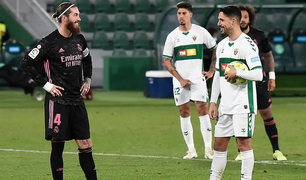 Real Madrid y Elche empataron en la fecha 16 del fútbol español. Foto: AFP
