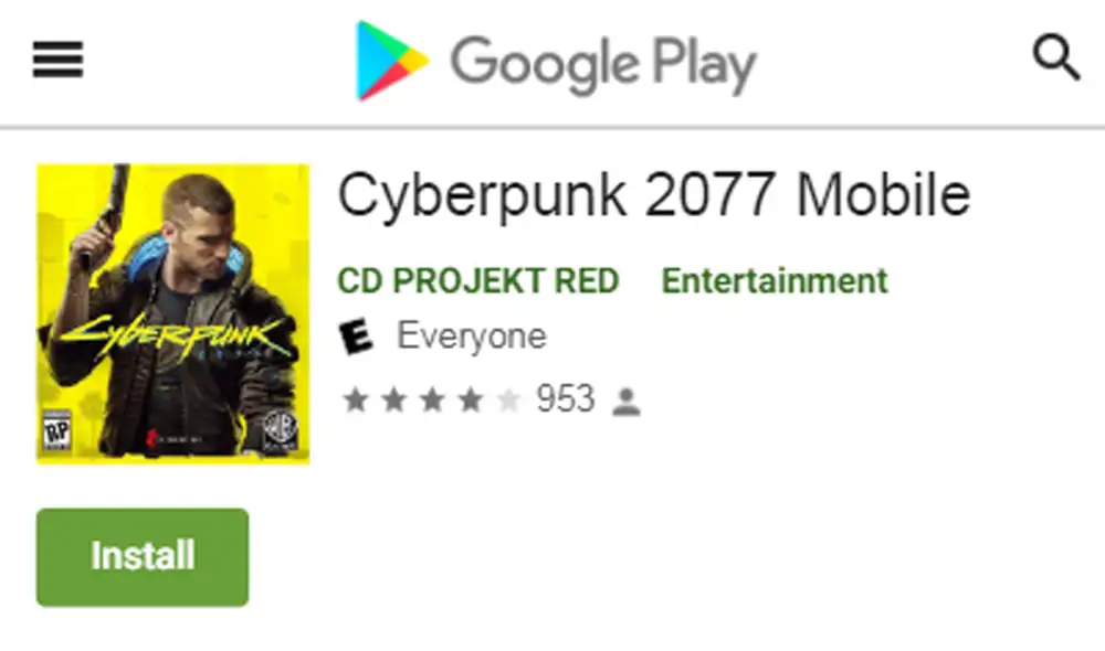 No existe una versión de Cyberpunk 2077 para Android. Foto: Kaspersky