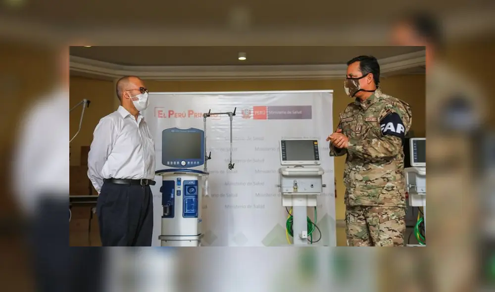 La entrega de los equipos se produce bajo la estrategia ‘La Salud nos une’, en la que el Servicio de Electrónica de la Fuerza Aérea se compromete a reparar ventiladores mecánicos para pacientes UCI.(Foto: Minsa) La entrega de los equipos se produce bajo la estrategia ‘La Salud nos une’, en la que el Servicio de Electrónica de la Fuerza Aérea se compromete a reparar ventiladores mecánicos para pacientes UCI.(Foto: Minsa)