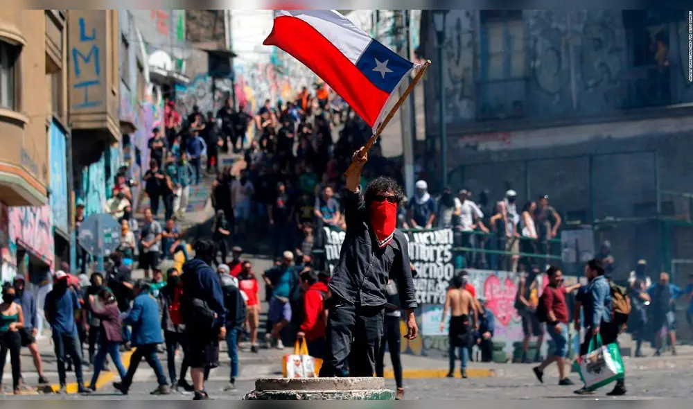 Protestas en Chile por constante incremento del costo de vida Protestas en Chile por constante incremento del costo de vida