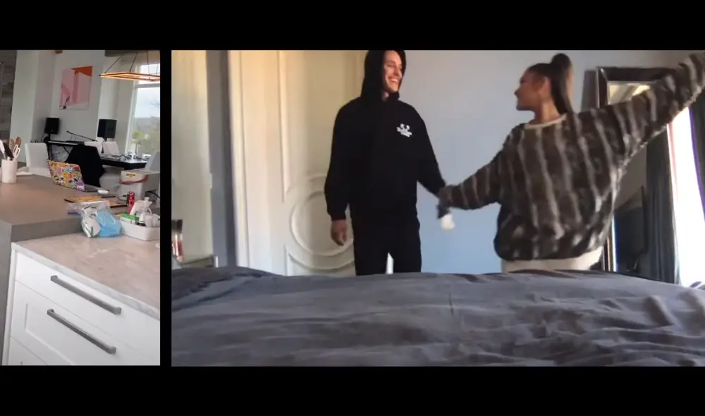 Ariana Grande y Dalton Gómez estarían atravesando juntos el periodo de aislamiento social. (Foto: Composición)