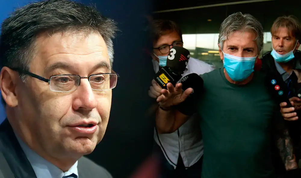 Josep Bartomeu, presidente del Barcelona, niega salida de Messi y padre-agente del rosarino señala lo contrario. (FOTO: AFP/Composición La República). Josep Bartomeu, presidente del Barcelona, niega salida de Messi y padre-agente del rosarino señala lo contrario. (FOTO: AFP/Composición La República).