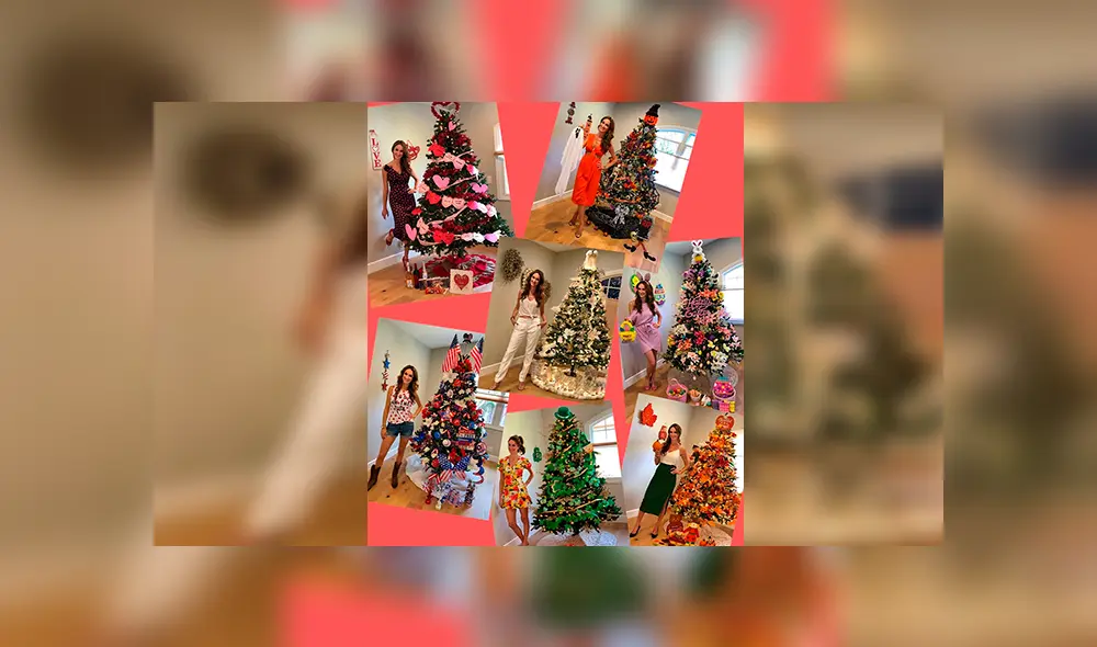 En Facebook, una mujer decidió adornar su árbol de Navidad de diferentes maneras acorde a las celebraciones del año.