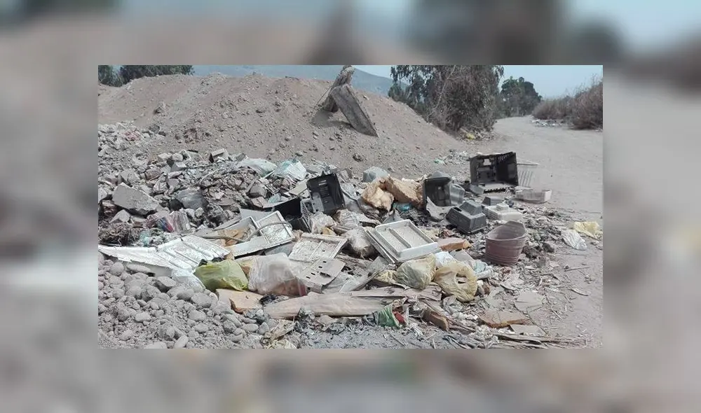 Pachacámac: arrojan desmonte y basura en ribera de río Lurín [FOTOS]