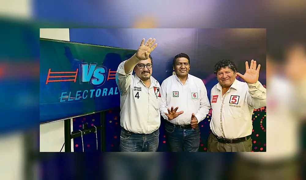 tv. Debate de candidatos en el programa Versus Electoral.