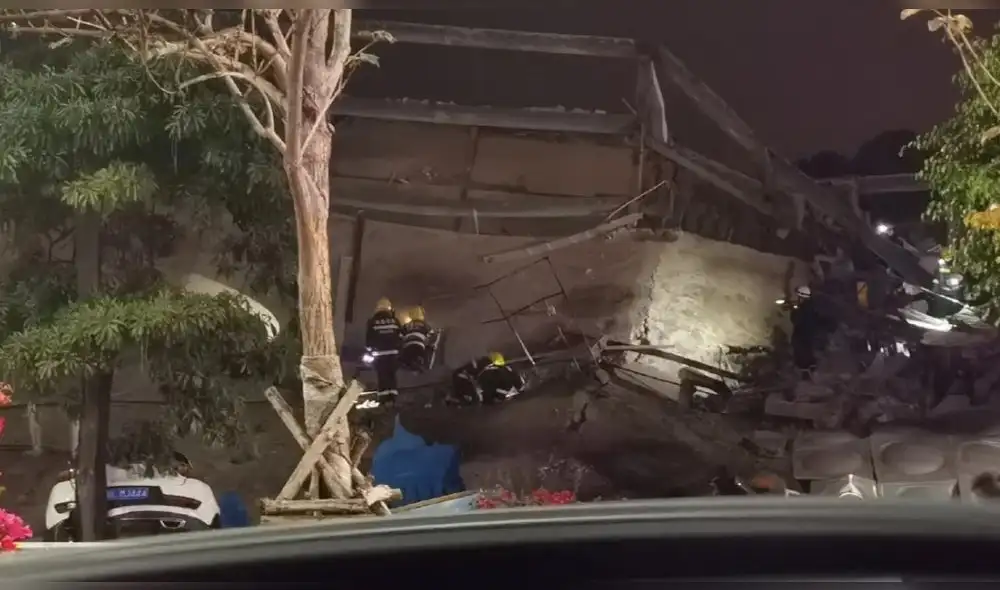 El Xinjia hotel fue construido en 2018 para viajeros de negocios y tiene al menos 80 habitaciones. Foto: Captura. El Xinjia hotel fue construido en 2018 para viajeros de negocios y tiene al menos 80 habitaciones. Foto: Captura.