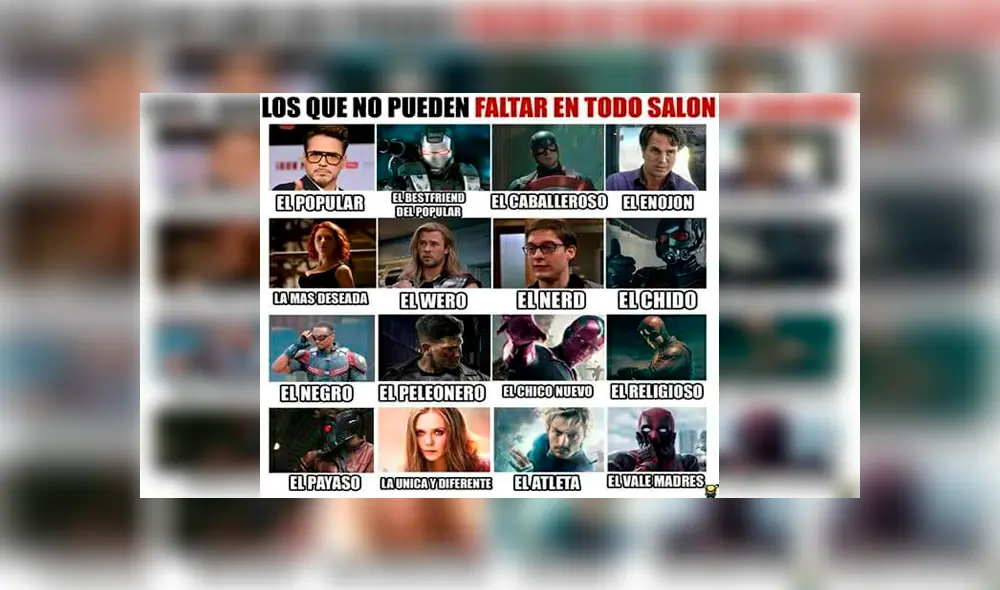 Avengers Endgame: mira los mejores memes de todas las películas de Los Vengadores 