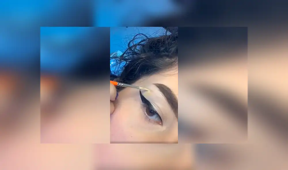 Desliza las imágenes hacia la izquierda para conocer el creativo diseño que realizó una joven en sus ojos. Foto: Captura. Desliza las imágenes hacia la izquierda para conocer el creativo diseño que realizó una joven en sus ojos. Foto: Captura.
