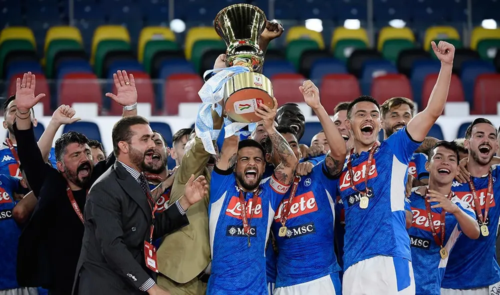 Napoli ganó la sexta Copa Italia de si historia. Foto: AFP. Napoli ganó la sexta Copa Italia de si historia. Foto: AFP.