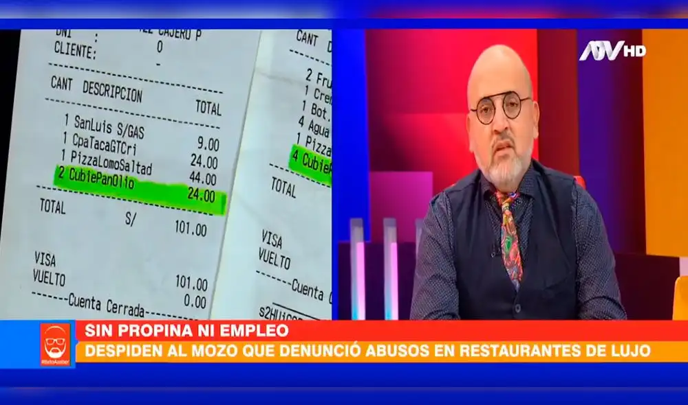 Beto Ortiz arremete contra restaurante que despidió a trabajador tras denunciar abusos