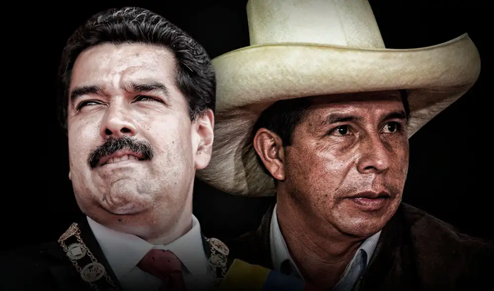 Nicolás Maduro y Pedro Castillo abordaron la situación de la población migrante venezolana en Perú. Foto: composición de Gerson Cardoso/ La República