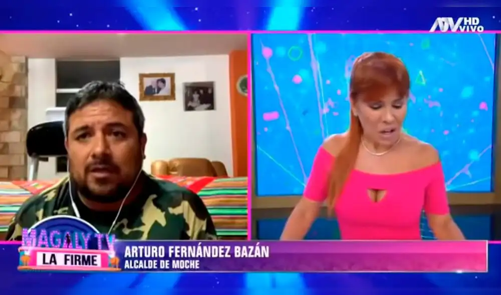 Magaly Medina arremete contra alcalde que llevó a evento a Jossmery Toledo. Foto: Capttura