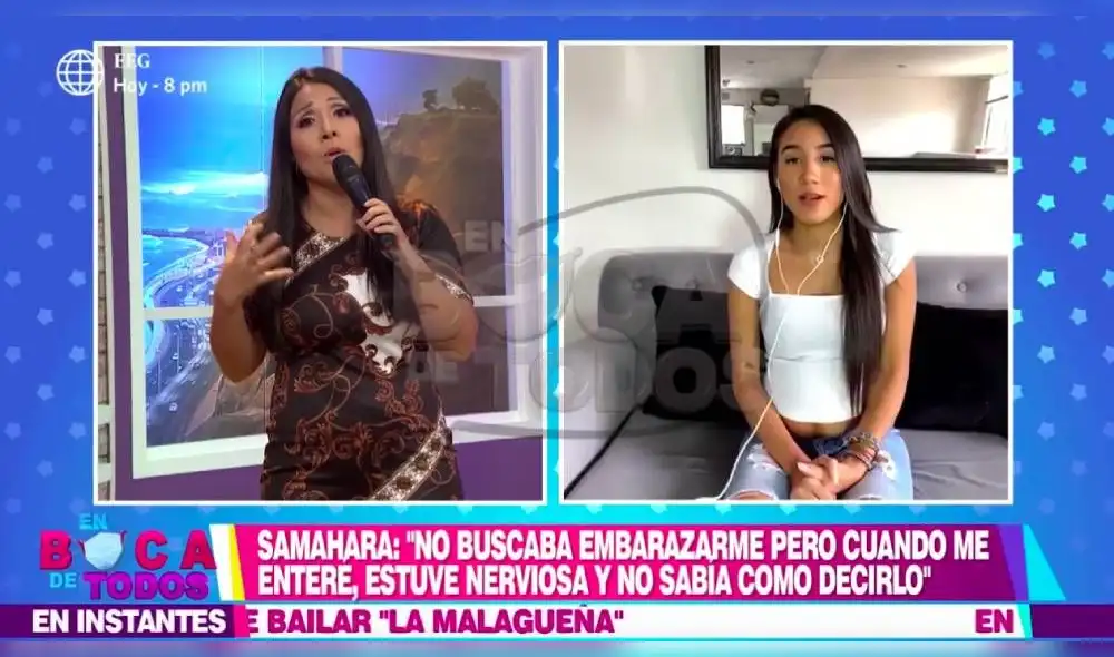 La futura madre también contó cómo reaccionó Melissa Klug cuando se enteró sobre el embarazo. (Foto: Captura) La futura madre también contó cómo reaccionó Melissa Klug cuando se enteró sobre el embarazo. (Foto: Captura)