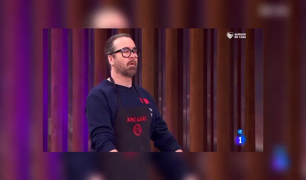 Esta era la primera vez en que el aspirante cocinaba un gazpacho de remolachas y, tal parece ser, no fue tan bueno. (Foto: RTVE)