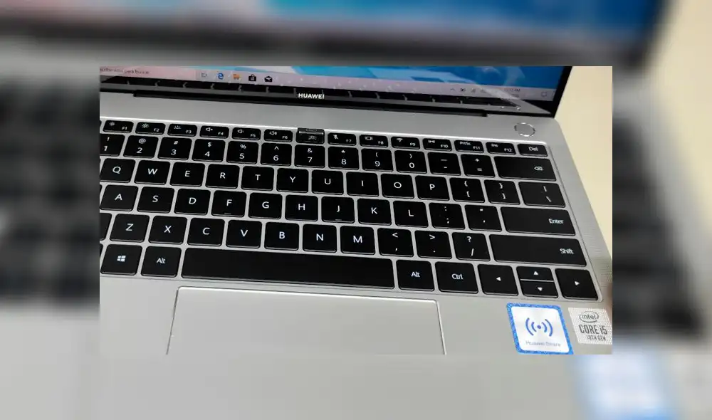 La Matebook X Pro 2020 está provista de una cámara web oculta en teclado, para garantizar la seguridad del usuario. Foto:  Daniel Robles