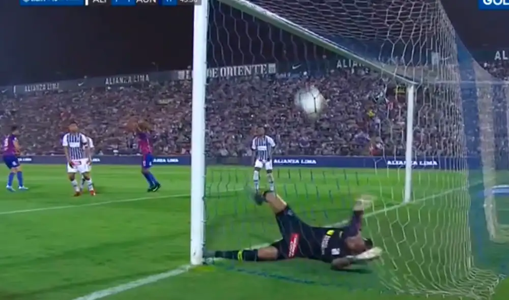 Jonathan Hansen venció la portería de Pedro Gallese y decretó el 1-1 en el Alianza Lima vs. Alianza Universidad. | Foto: Gol Perú