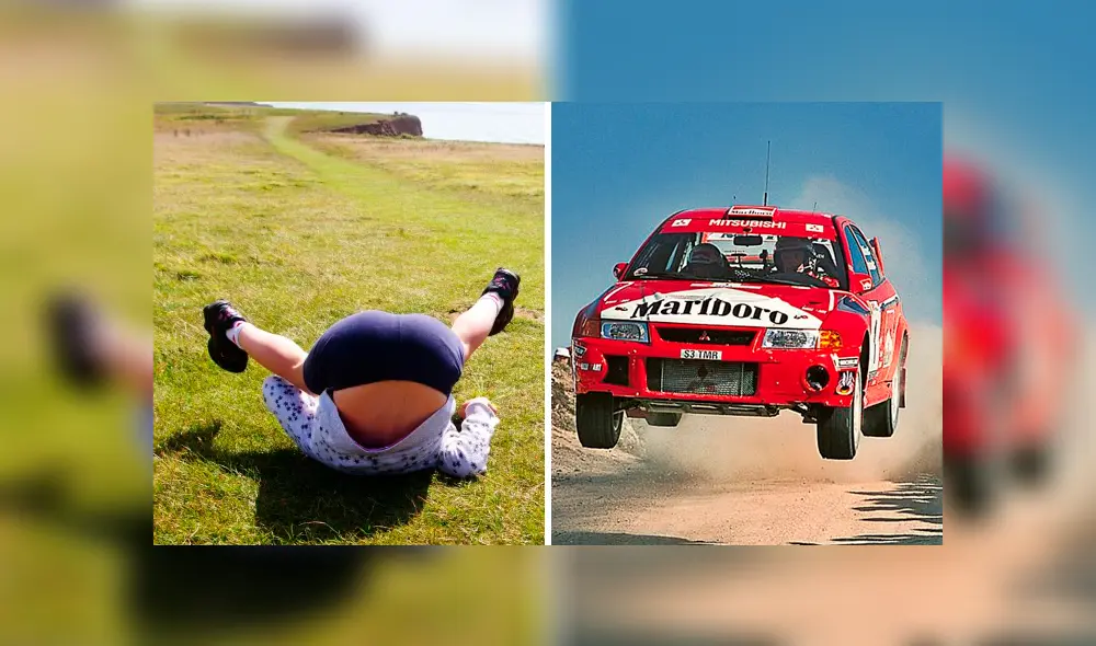 El hombre vivió momentos de pánico al caer de una altura de más de tres metros. Foto: captura El hombre vivió momentos de pánico al caer de una altura de más de tres metros. Foto: captura
