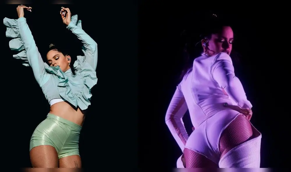 Rosalía ostentaba un look punk y jugaba fútbol