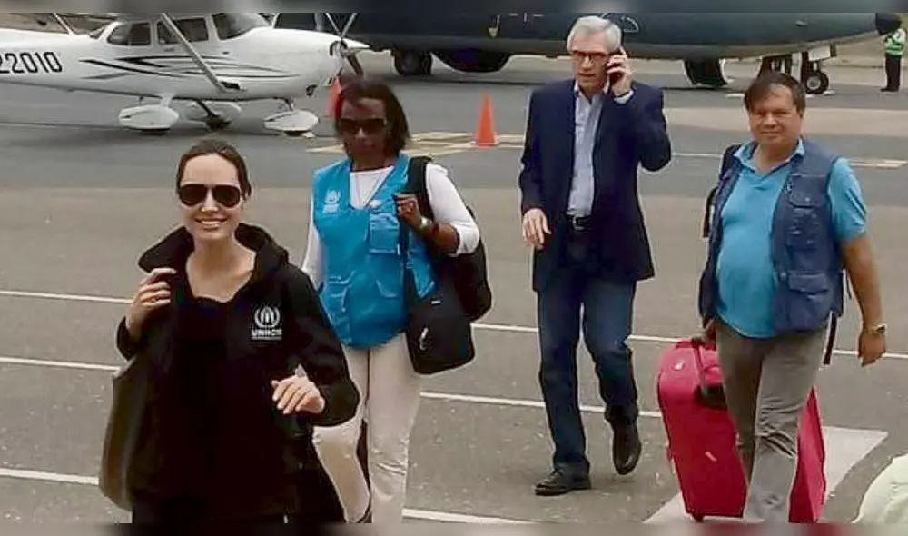 Angelina Jolie visitó a migrantes venezolanos en Tumbes