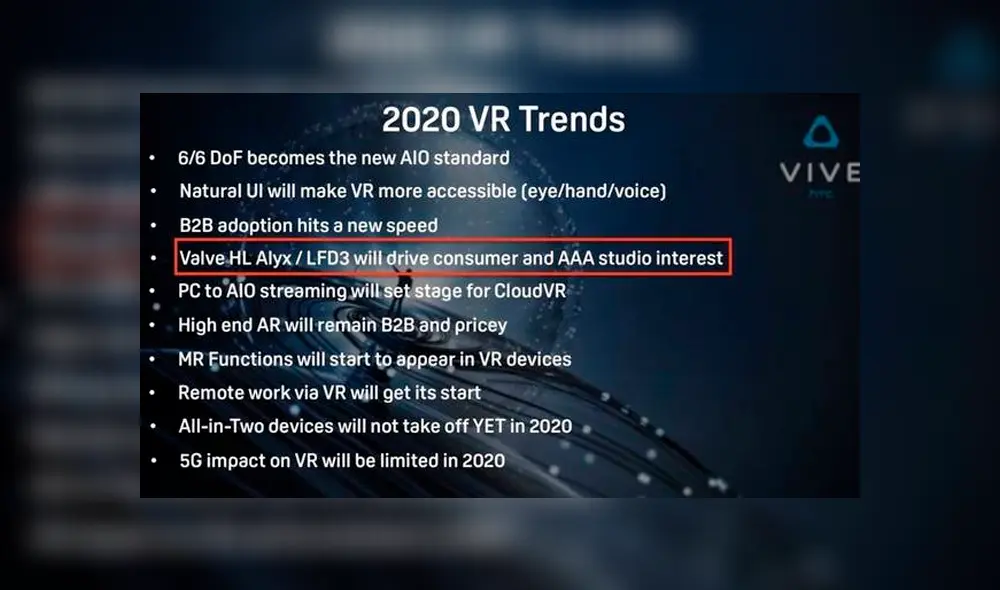 Left 4 Dead 3 apareció en la diapositivas de una presentación del presidente de HTC China.