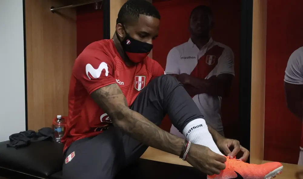 Jefferson Farfán entrena en la Videna de San Luis. | Foto: FPF