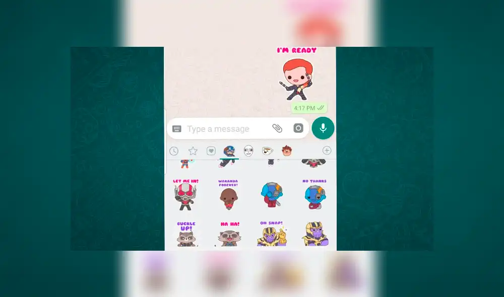 WhatsApp lanza stickers oficiales de ‘Avengers Endgame’ y solo así podrás obtenerlos [FOTOS]