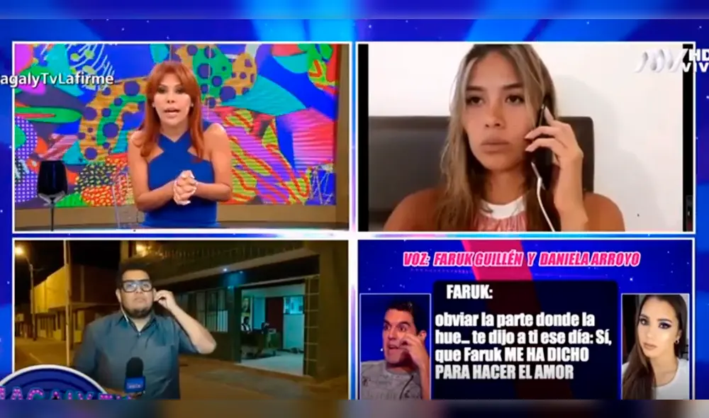 Faruk Guillén sí tuvo intimidad con Claudia Meza, según Daniela Arroyo [VIDEO]