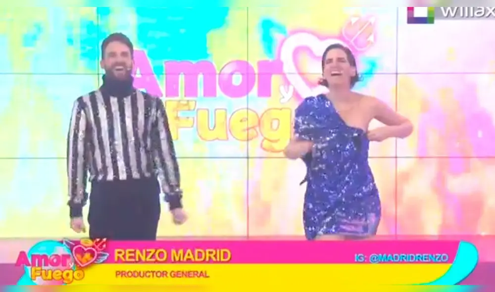 Rodrigo González y Gigi Mitre volvieron a la conducción con Amor y fuego, por Willax. Foto: captura Willax