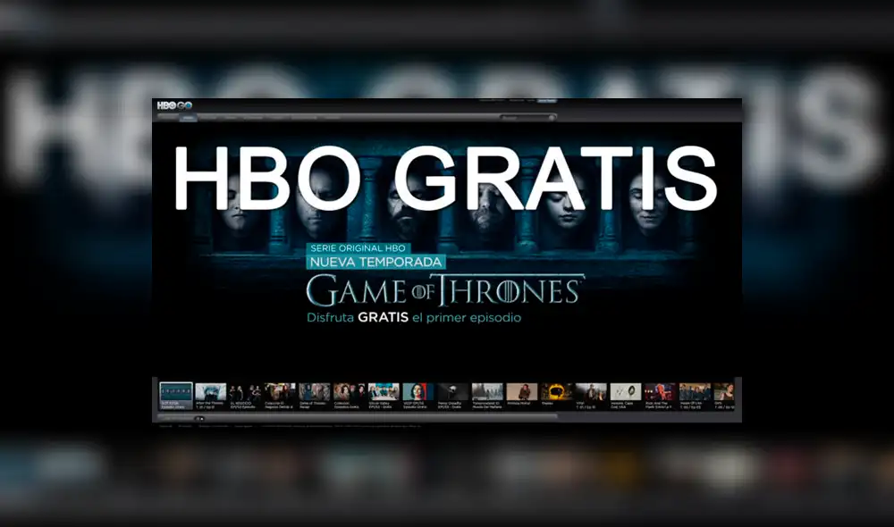 ¿Cómo VER GRATIS HBO GO? [EN VIVO] Game of Thrones 8x02