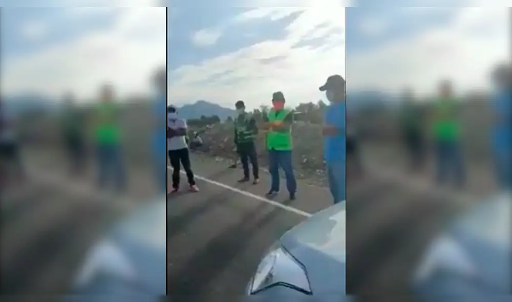 Ronderos impiden paso de personal médico. Ronderos impiden paso de personal médico.