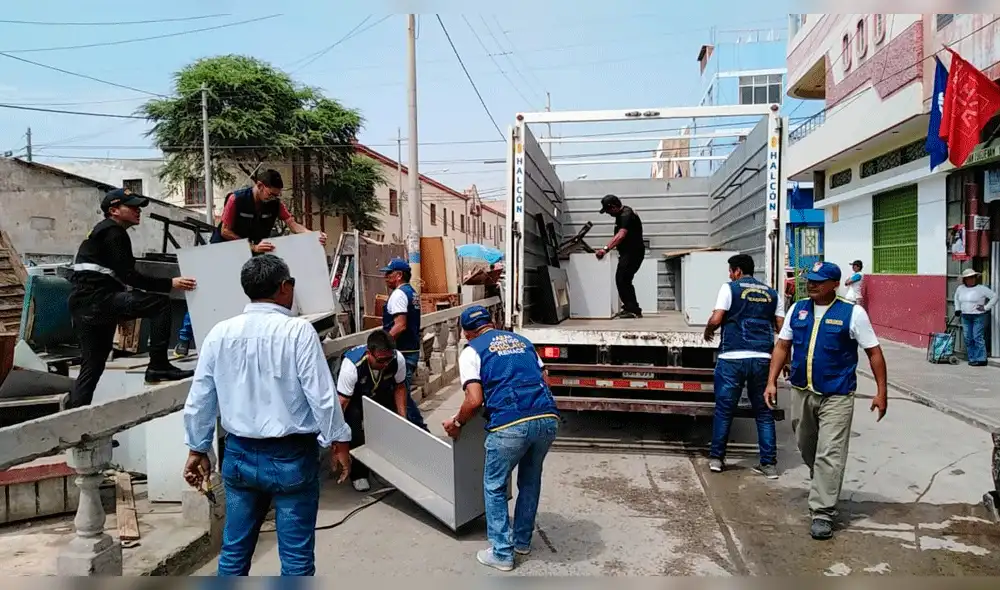 Chiclayo: intervienen a comerciantes del sector La Cachina [VIDEO]