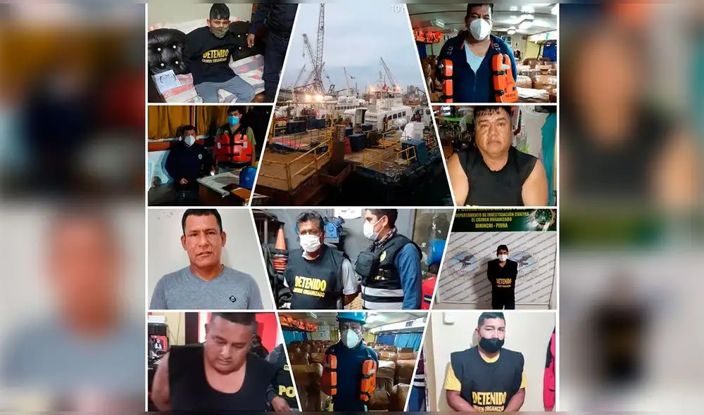 Sujetos permanecen detenidos y podrían ir a prisión preventiva. Foto: PNP