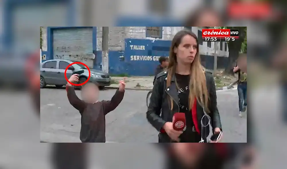 Argentina: reportera fue amenazada por niño armado en plena transmisión en vivo [VIDEO]